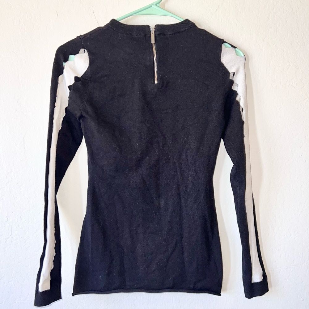 Karen Millen Cutout Sleeve Sweater Top XS - Picture 4 of 5